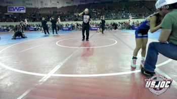 50 lbs Consi Of 8 #2 - Grace Cogar, Spartan Mat Club vs Addilynn Quintero, Choctaw Ironman Youth Wrestling