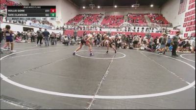 132 lbs Consi Of 8 #2 - Hollis Gore, Standfast vs Tate Clawson, Sallisaw HS