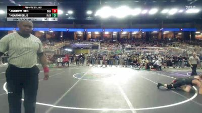 144 1A 3rd Place Match - Andrew Isek, Cardinal Gibbons vs Keaton Ellis, Florida