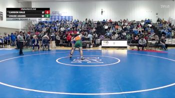 150 lbs Cons. Round 3 - Chase Adams, West Harrison High School vs Carson Hale, North Pontotoc High School