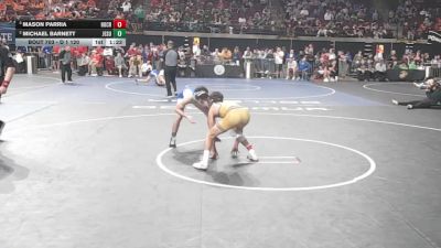 D 1 120 lbs Semifinal - Mason Parria, Holy Cross vs Michael Barnett, Jesuit