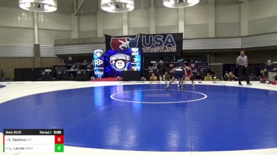 14U Boys - 96 lbs 1st Place Match - Evan Restivo, M2 Training Center vs Lucas Layne, North Brevard Wrestling Association