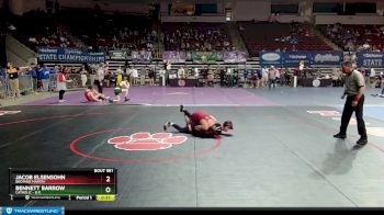 D 1 144 lbs Cons. Round 5 - Jacob Elsensohn, Brother Martin vs Bennett Barrow, Catholic - B.R.