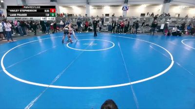 95 lbs Semifinal - Hailey Stephenson, NXT Level Wrestling Academy vs Liam Fraser, Texas Select Wrestling