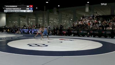61 kg 7th Place Match - Kyle Burwick, Bison Wrestling Club vs Nathan Tomasello, LVWRTC/ Titan Mercury Wrestling Club