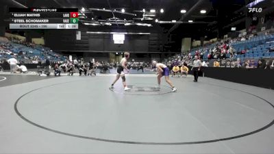 190 lbs Semifinal - Elijah Mathis, Lansing HS vs Steel Schomaker, Valley Center