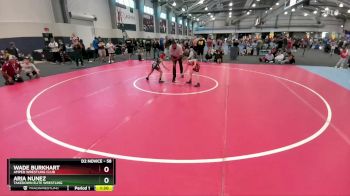 58 lbs Champ. Round 1 - Aria Nunez, Takedown Elite Wrestling vs Wade Burkhart, Amped Wrestling Club