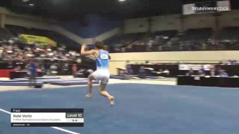 Nate Vontz - Floor, EnRich Gymnastics and Dance Academy - 2021 USA Gymnastics Development Program National Championships