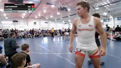 125 lbs Semifinal - Liam Harrigan, Pursuit-HS vs Aj Ayers, Jacket Wrestling Club-HS