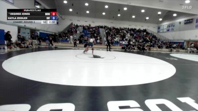 145 lbs Champ. Round 2 - Desiree Jones, Menlo College vs Kayla Zeidler, Unattached