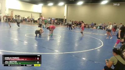 145 lbs Semis & Wb (16 Team) - Amelia Parizo, Charlies Angels Florida Pink vs Joli Beston, Team Montana Gold