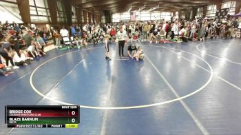 66+ Cons. Round 2 - Blaze Barnum, Delta vs Bridge Cox, Cougars Wrestling Club