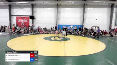 60 kg Quarterfinal - Kennedi Wahmhoff, Michigan Rev Blue vs Kassey Daugherty, Virginia Blue