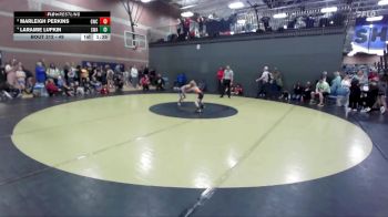 49 lbs Round 2 - Marleigh Perkins, Grace Wrestling Club vs Laramie Lufkin, Sublime Wrestling Academy