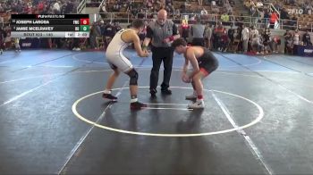 140 lbs Champ. Round 2 - Jamie McElravey, Grove City High School vs Joseph LaRosa, Fire Wrestling Club