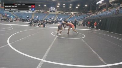 207 lbs 3rd Place Match - Maray Rogers, Unattached vs Jordan Bread, Murray State