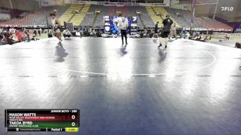 285 lbs Cons. Round 4 - Takoa Byrd, Empire Wrestling Club vs Mason Watts, Blue Valley Southwest High School Wrestling