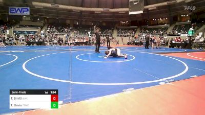 96 lbs Semifinal - Tracker Smith, Salina Wrestling Club vs Tajuan Davis, Team Tulsa Wrestling Club