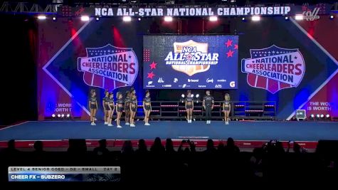 Cheer FX - Subzero [2026 L4 Senior Coed - D2 - Small Day 2] 2026 NCA All-Star National Championship