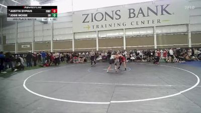 90 lbs 3rd Place Match - Austyn Syphus, Ravage Wrestling Club vs Josie McKee, Uintah Wrestling