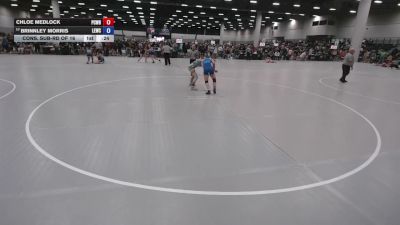 120 lbs Cons. Sub-rd Of 16 - Chloe Medlock, Putnam City West High School Wrestling vs Brinnley Morris, Lawrence Elite Wrestling Club