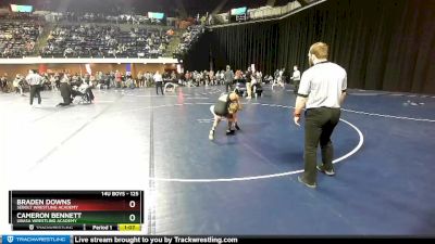 125 lbs Champ. Round 2 - Cameron Bennett, Ubasa Wrestling Academy vs Braden Downs, Sebolt Wrestling Academy