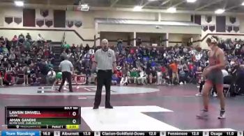 126 lbs Round 2 - Lawsin Sinwell, Solon vs Aman Gandhi, Notre Dame, Burlington