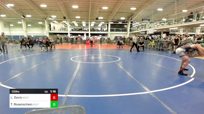 130 lbs Quarterfinal - Logan Davis, Wolfgang Wr Ac vs Tristan ...