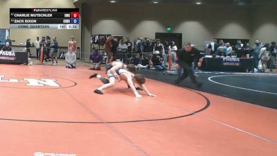 126 lbs Cons. Quarters - Charlie Mutschler, Cavalier Wrestling Club vs Zack Dixon, South Side Wrestling Club