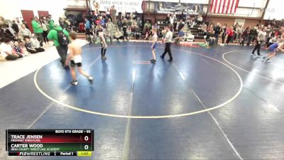 95 lbs Cons. Round 3 - Trace Jensen, Fremont Wrestling vs Carter Wood, Iron County Wrestling Academy