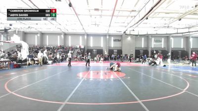 215 lbs 5th Place - Cameron Gronholm, East Lyme/Norwich Tech vs Aidyn Davies, Bristol Eastern