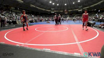 100 lbs Semifinal - Brooks Gallier, Raw Wrestling Club vs Jackson Beckley, Team Tulsa Wrestling Club