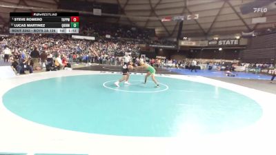 Boys 2A 126 lbs Champ. Round 2 - Steve Romero, Toppenish vs Lucas Martinez, Quincy