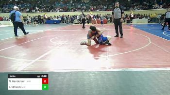 94 lbs Consi Of 16 #2 - Noah Henderson, Harrah vs Trace Messick, Vinita Junior High