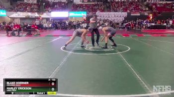 A - 132 lbs Cons. Round 2 - Marley Erickson, Libby/Troy vs Blake Hoerner, Columbia Falls