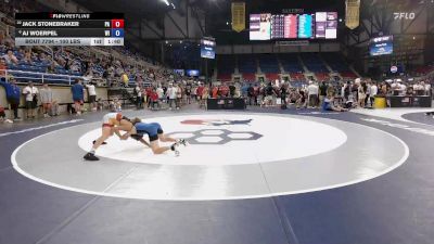 100 lbs Champ. Rd Of 16 - Jack Stonebraker, PA vs AJ Woerpel, WI