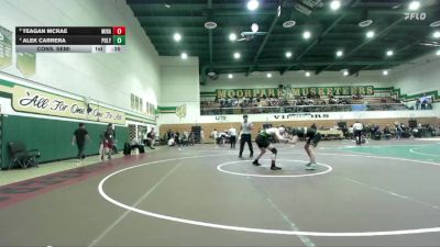 157 lbs Cons. Semi - Teagan McRae, Mira Costa vs Alek Carrera, Poly/Long Beach