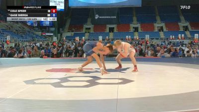 132 lbs 3rd Place Match - Cole Speer, OH vs Gage Bjerga, MN