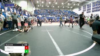 58 lbs Round Of 32 - Leland Riley, Midwest City Bombers Youth Wrestling Club vs Walker Diaz, Shelton Wrestling Academy