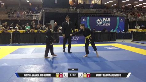 Valentina Do Nascimento vs Ja'nyah Amanda Muhammad 2025 Pan Kids Jiu-Jitsu IBJJF Championship