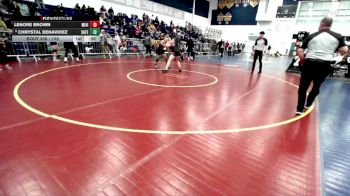 130 lbs Cons. Round 3 - Lenore Brown, Mission Viejo vs Chrystal Benavidez, San Fernando