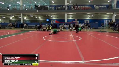 180 lbs Round 2 (6 Team) - Wally Sothard, St. Paris Graham vs Drew Whaley, Oregon Clay