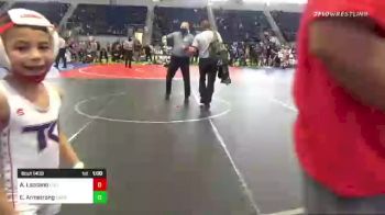 55 lbs Semifinal - Aiden Lazcano, Tuff Kidz vs Eli Armstrong, East Idaho Elite