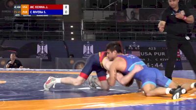 65 kgs Semifinal - Joseph McKenna (USA) vs Sebastian Rivera (PUR)