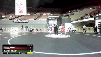 97 lbs Champ. Round 1 - Aiden Medina, California vs Alistair Taylor, Spring Hills Wrestling