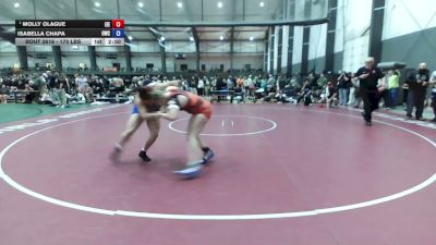 170 lbs Champ. Rd Of 16 - Molly Olague, East Idaho Elite vs Isabella Chapa, Omak Wrecking Crew