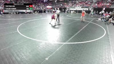 D1-150 lbs Champ. Round 1 - Caleb Huber, West Allis Central vs Peyton Lee, Kaukauna