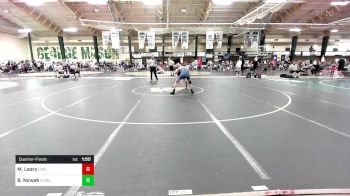 113 lbs Quarterfinal - Mark Leary, Capital Wrestling Club vs Beckett Nowak, Colgan