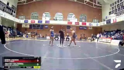 191 lbs Quarterfinal - Emma Lozada, Emory & Henry vs Destiny Baltierra, Limestone University