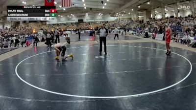 190 lbs Semis (4 Team) - Dylan Reel, Baylor School vs Aiden McCrum, Christian Brothers High School